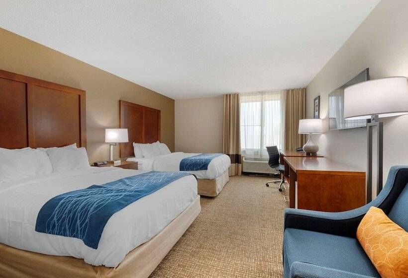带2个双人床的标准工作室, Comfort Inn Anderson South