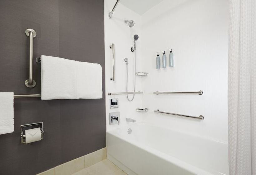 带2个双人床的标准工作室, Courtyard By Marriott St. Louis Downtown West