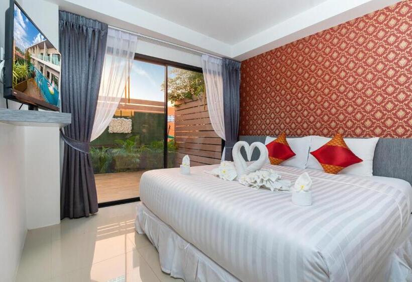 اتاق استاندارد چهارنفره با بالکن, The Thames Pool Access Resort & Villa   Sha Extra Plus