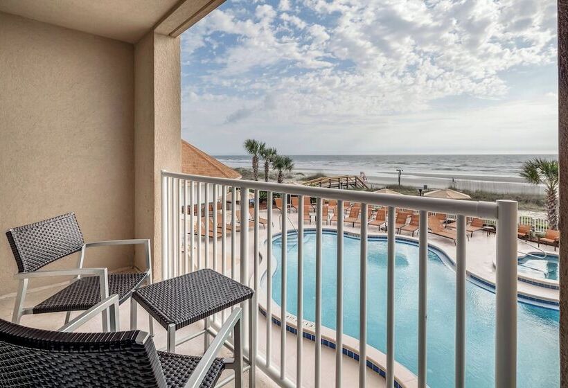 Номер Стандарт Двуспальная Кровать Вид на Море, Courtyard By Marriott Jacksonville Beach Oceanfront