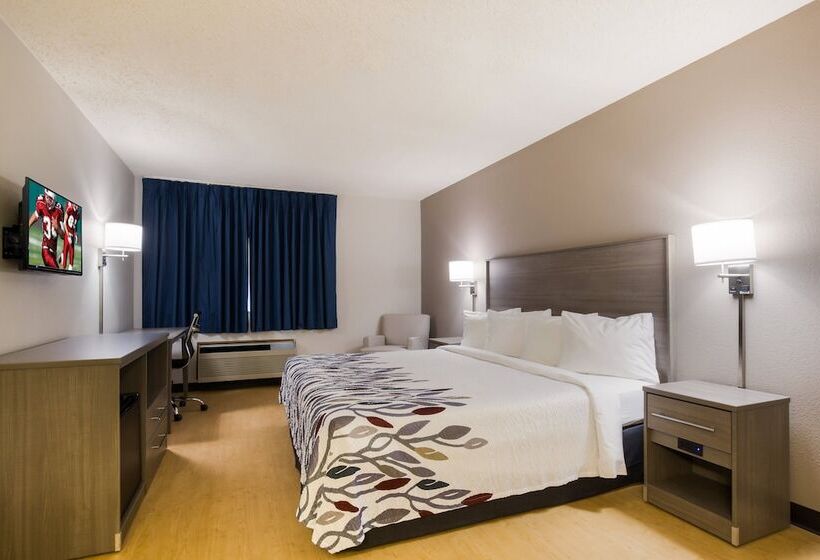 quarto Deluxe Adaptado para Deficientes Físicos, Red Roof Inn Lawrenceburg