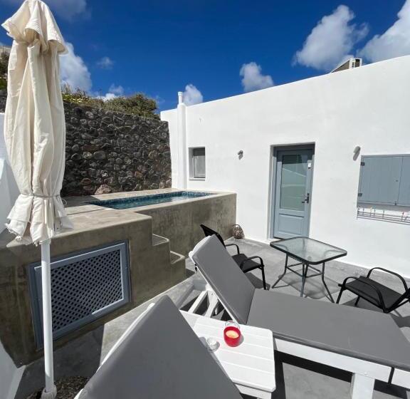 اتاق لوکس با چشم‌انداز دریا, Pancratium Villas & Suites