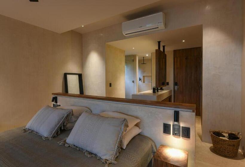 Büyük Çift Kişilik Yataklı Süit, Casa Agape Hotel Tulum With Beach Club Access