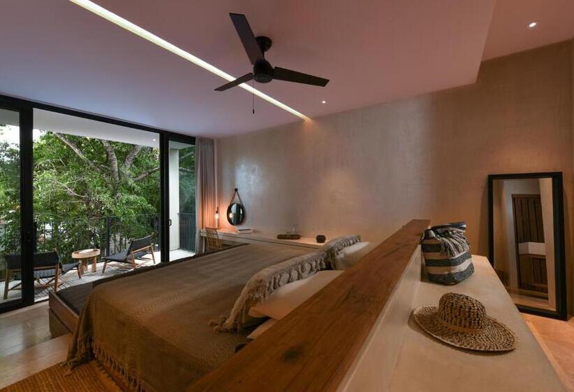 Büyük Çift Kişilik Yataklı Süit, Casa Agape Hotel Tulum With Beach Club Access