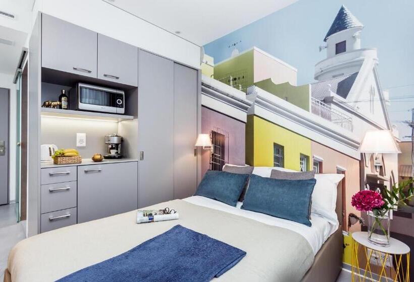اتاق یک تخته با تراس, VISIONAPARTMENTS Hôtel de Famille