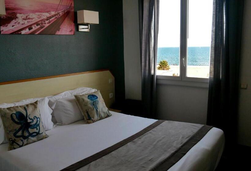 Номер Комфорт Вид на Море, Le Regina Hôtel Et Restaurant Canet Plage