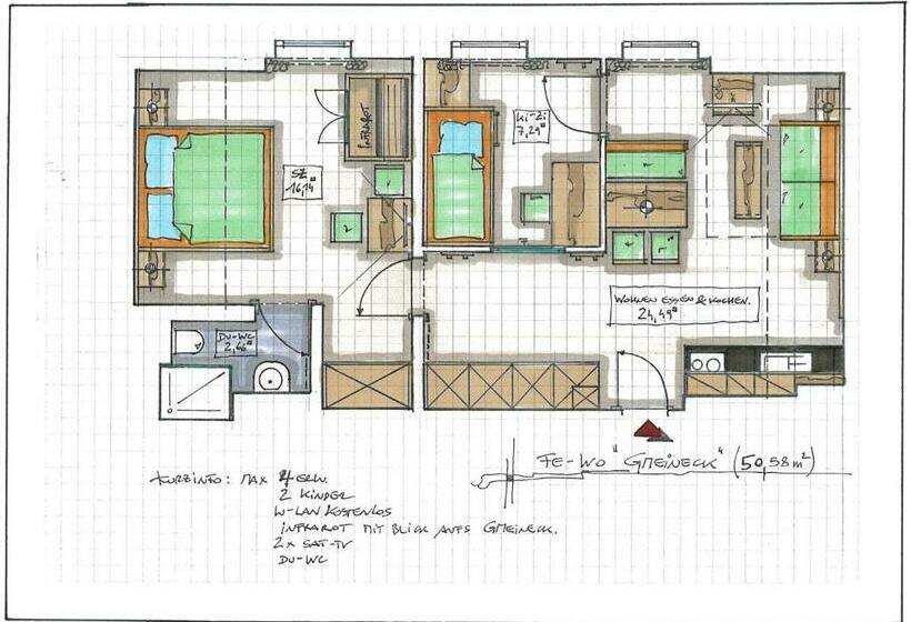 Апартаменты 1 Спальня, Allesbauer   Familie Preis