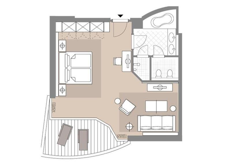 Полулюкс с Видом, Althoff Seehotel überfahrt