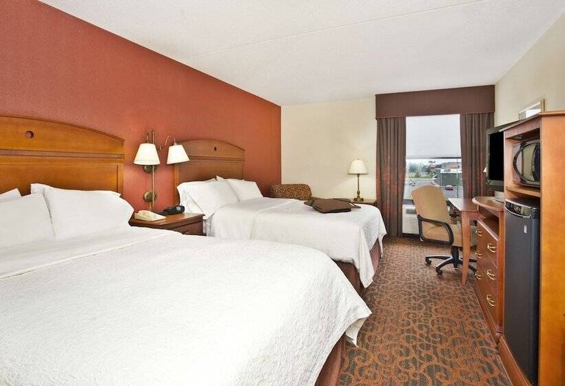 带2个双人床的标准工作室, Hampton Inn Anderson