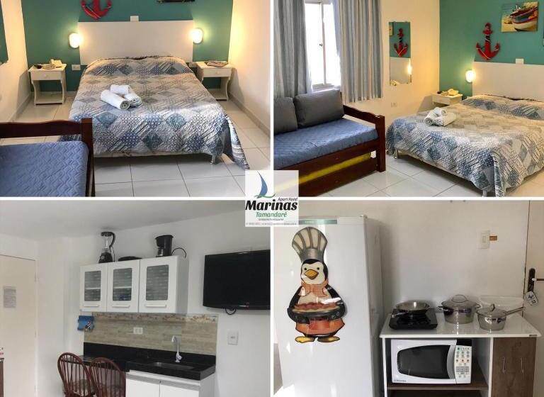 Апартаменты 1 Спальня, Apart Hotel Marinas Tamandaré