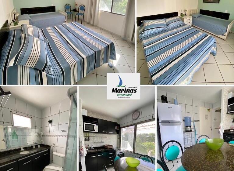 Апартаменты 1 Спальня, Apart Hotel Marinas Tamandaré
