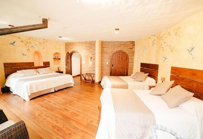 정원 전망 4인용 스탠다드 룸, Hacienda Las Cuevas Terra Lodge