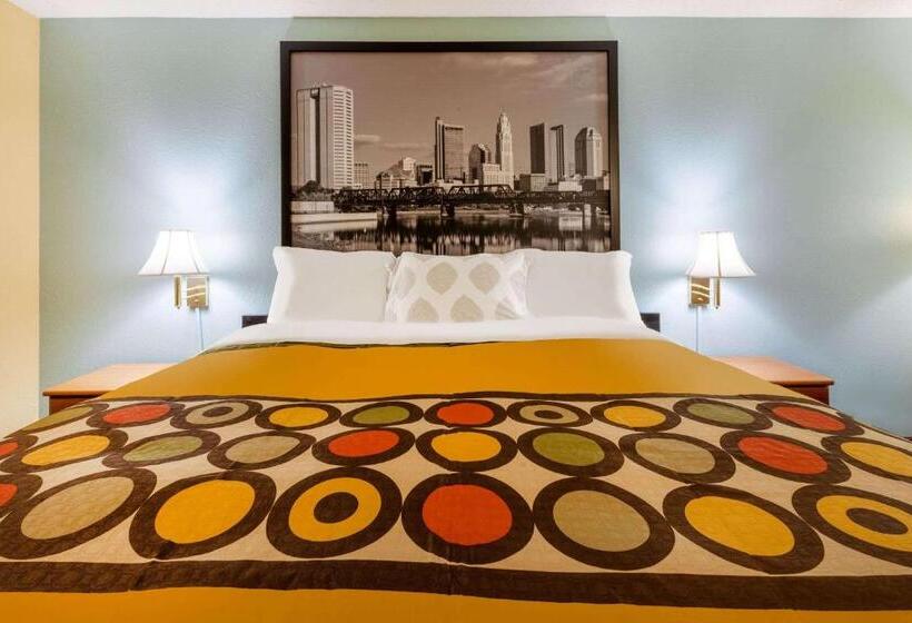 스탠다드 룸 킹사이즈 침대, Super 8 By Wyndham Newcomerstown
