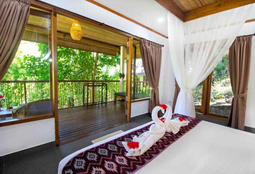 디럭스 룸 측면 바다 전망, Murex Bangka Dive Resort