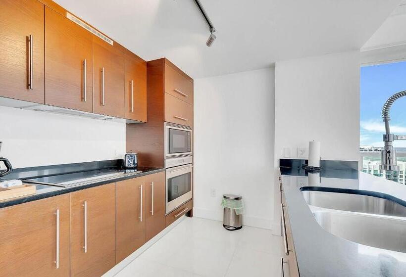 침실 1개 바다 전망 아파트, Penthouse 2br Icon Whotel Brickell Miami