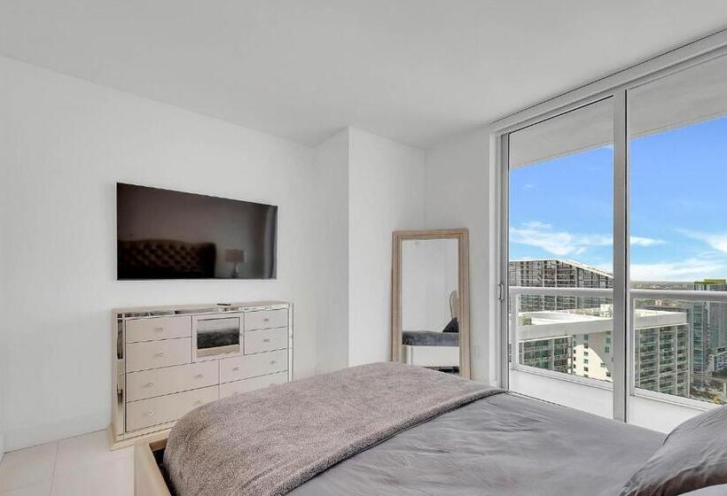 침실 1개 바다 전망 아파트, Penthouse 2br Icon Whotel Brickell Miami