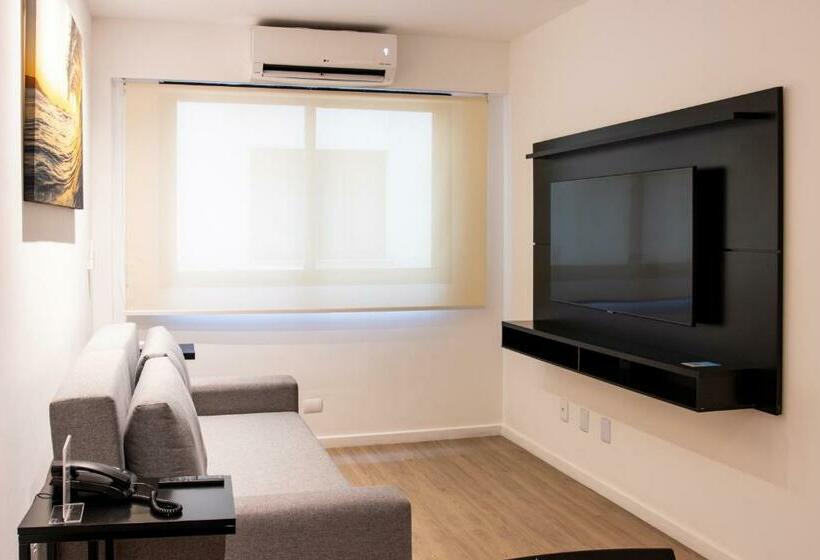 Apartamento 1 Dormitório com Sacada, Anna Suites Ipanema By Arena Hotéis