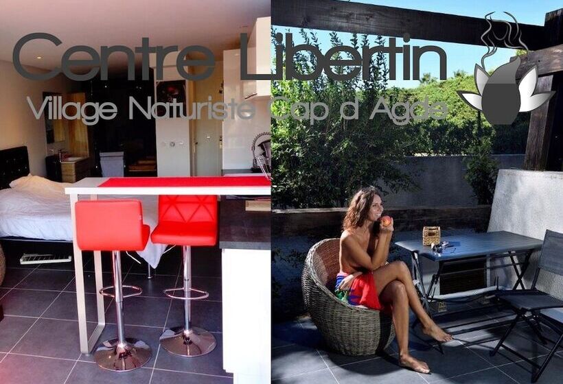 Студия Deluxe, Studio Village Naturiste Hôtel Restaurant Libertin Cap D Agde