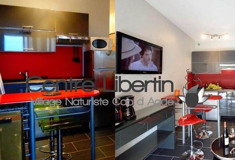 Студия Deluxe, Studio Village Naturiste Hôtel Restaurant Libertin Cap D Agde