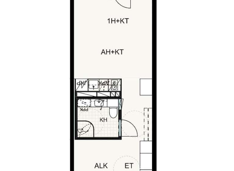 스탠다드 스튜디오, Forenom Aparthotel Tampere Kaleva