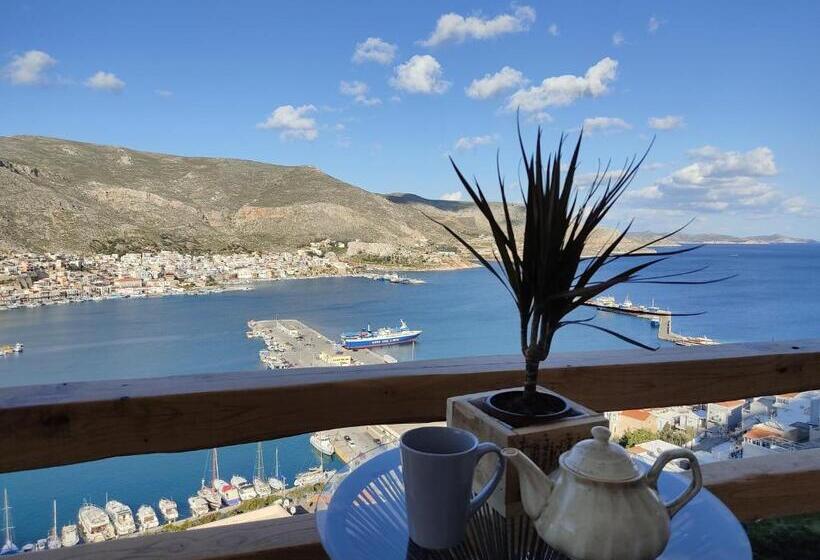 带1个卧室的带海景的公寓, Spongia Apartments Kalymnos