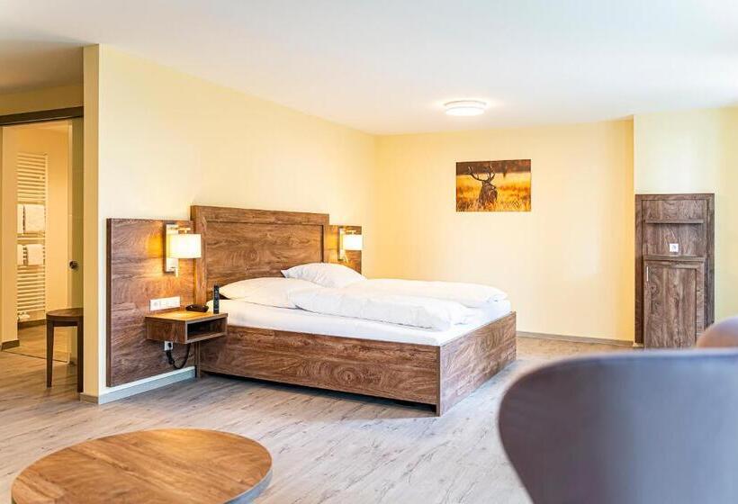 身障者適用キングサイズベッドルーム, Robenstein Aktivhotel & Spa