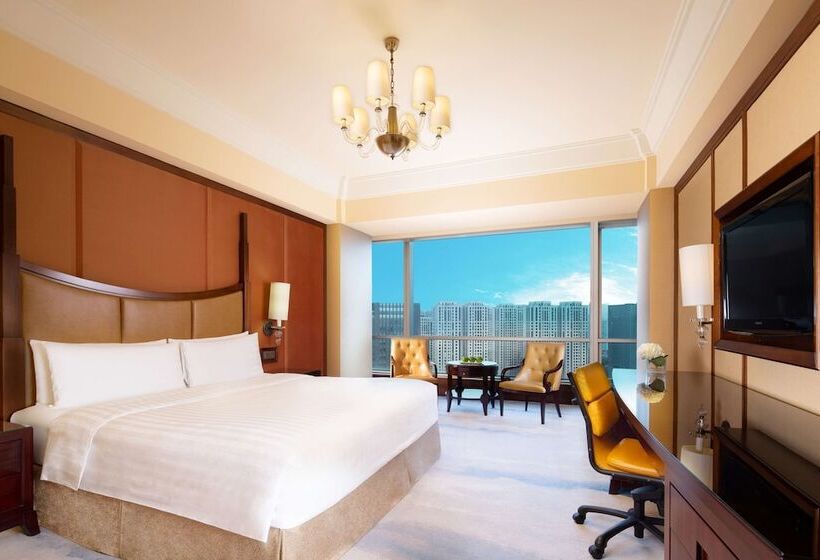 Номер Deluxe, Shangri La Wenzhou A Panoramic View Of The River, Adjacent To Wenzhou International Convention And E