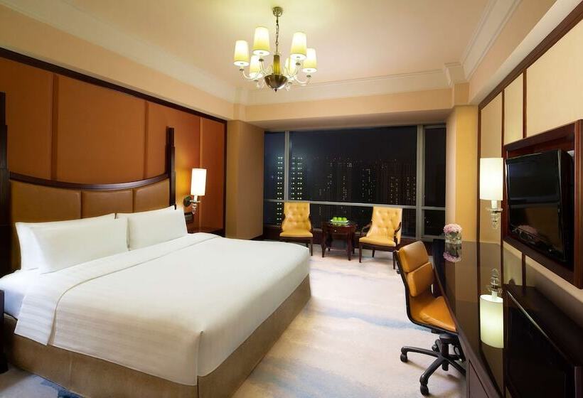 Номер Deluxe, Shangri La Wenzhou A Panoramic View Of The River, Adjacent To Wenzhou International Convention And E