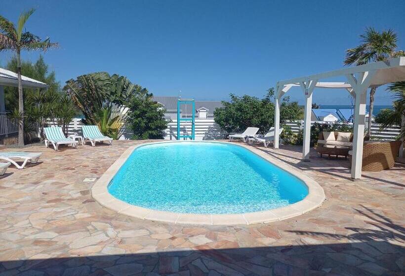 آپارتمان 1 خوابه با چشم‌انداز استخر, Tiko Lodge Sxm