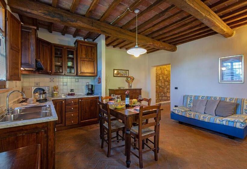 شقة غرفة نوم واحدة بالطابق الأرضى, Agriturismo Casavaiano