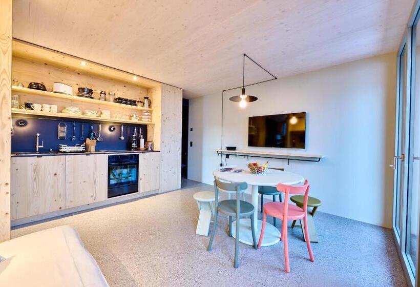 Апартаменты Комфорт 1 Спальня, Apart Hotel Adelboden Am Dorfplatz