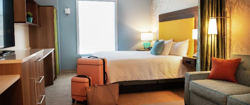 장애인을 위한 킹사이즈 침대 스탠다드 룸, Hilton Garden Inn Dubuque Downtown
