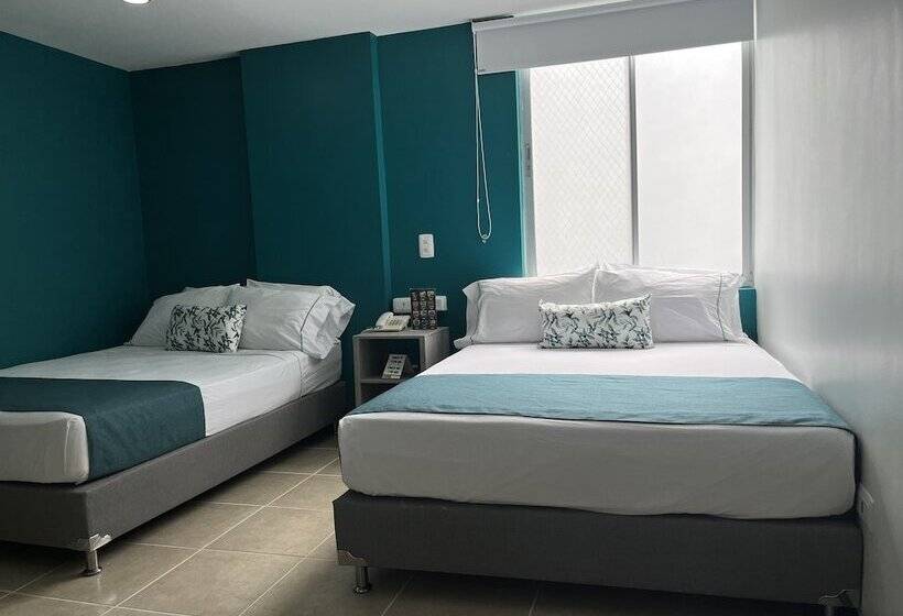 חדר סטנדרט שתי מיטות זוגיות, Greenview Medellin By St Hoteles