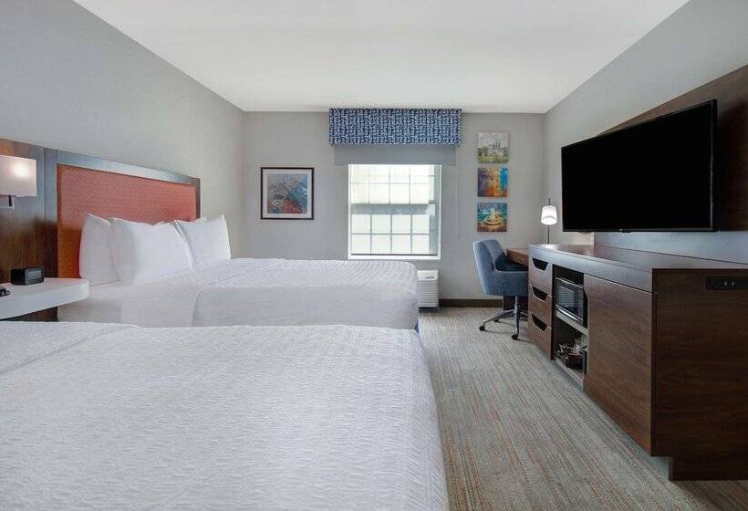 ２ダブルベッドのスタンダードルーム, Hampton Inn & Suites Yonkers