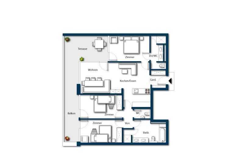 Апартаменты 3 Спальни, Edelweisshaus Königsleiten