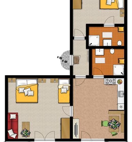 Апартаменты 2 Спальни, Ferienhof Ammann