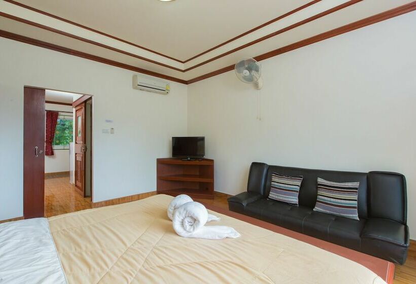 침실 1개 발코니 아파트, Patong Rai Rom Yen Resort Sha
