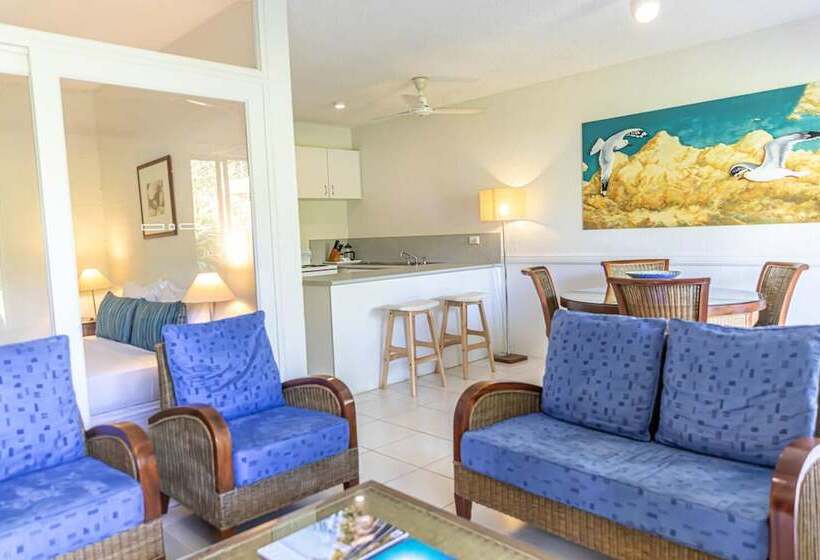 דירת 2 חדרי שינה עם נוף לגינה, Beachfront Terraces With Onsite Reception & Check In