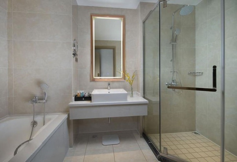 Quarto Deluxe, Ramada By Wyndham Shanghai Pudong