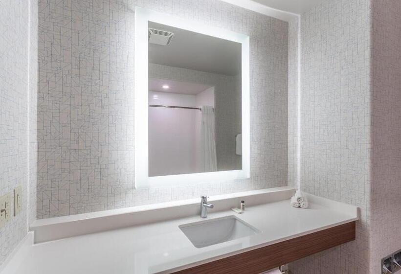 带大床的标准间, Holiday Inn Express Rockford Loves Park, An Ihg
