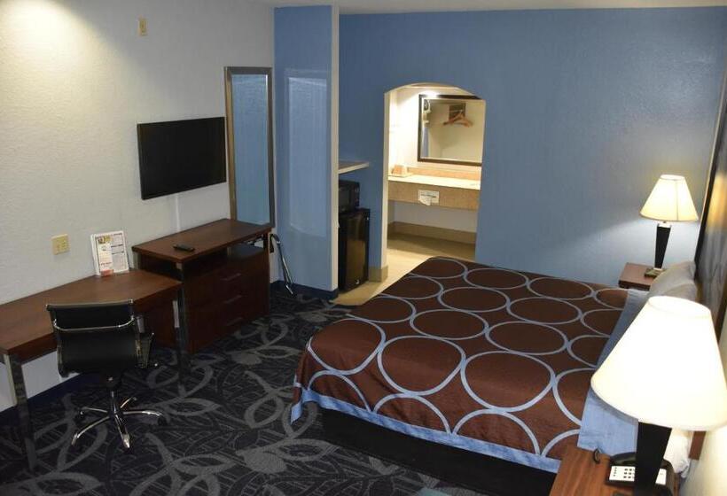 Pokój Typu Standard Łóżko King Przystosowany dla Osób Niepełnosprawnych, Super 8 By Wyndham Houston Hobby Airport South