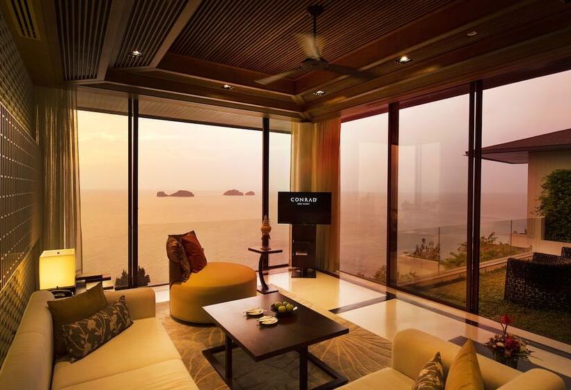オーシャンビューの1ベッドルームビラ, Conrad Koh Samui Residences