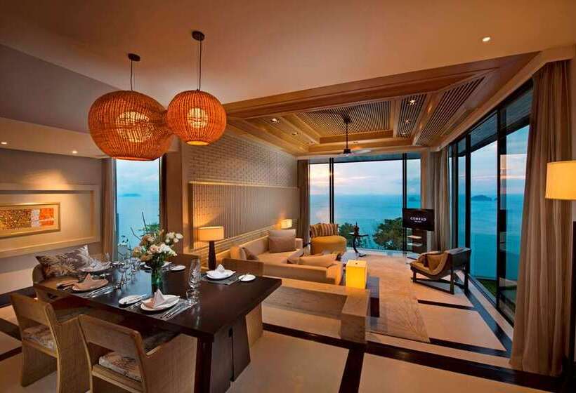 オーシャンビューの1ベッドルームビラ, Conrad Koh Samui Residences