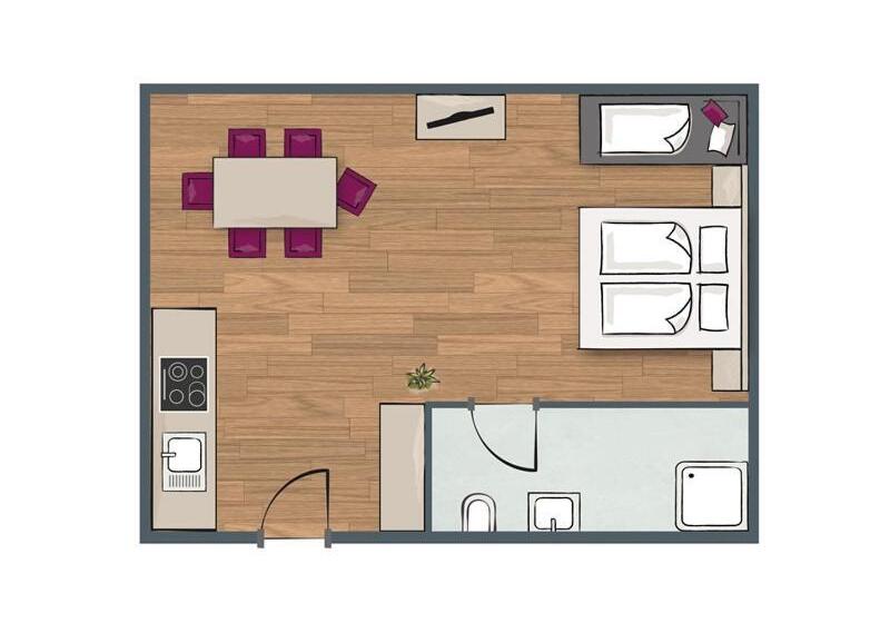 Студия Стандарт, Aparthotel Stadler