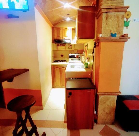 带花园景观的标准工作室, Hostal Boutique Nariño Plaza