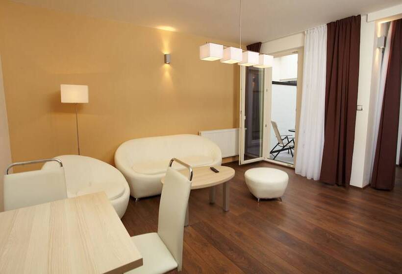 带1个卧室的带阳台的公寓, Residence U černé Věže české Budějovice