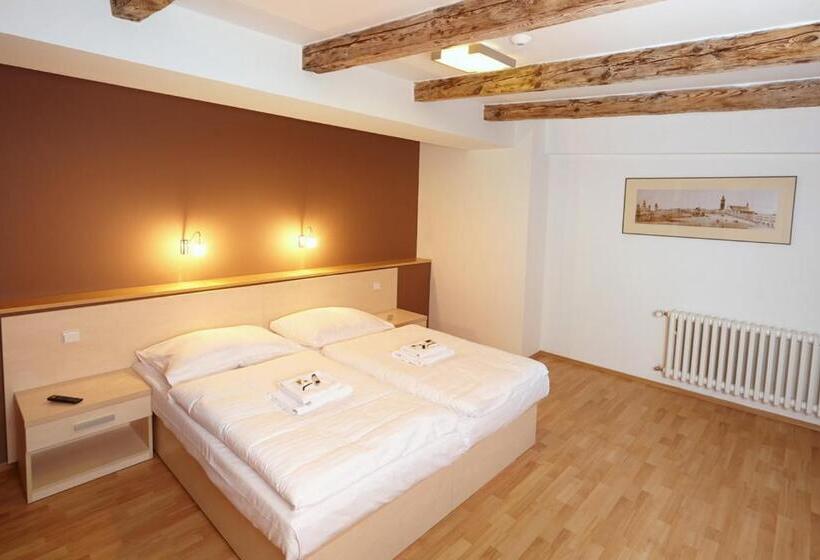 带1个卧室带观景的公寓, Residence U černé Věže české Budějovice