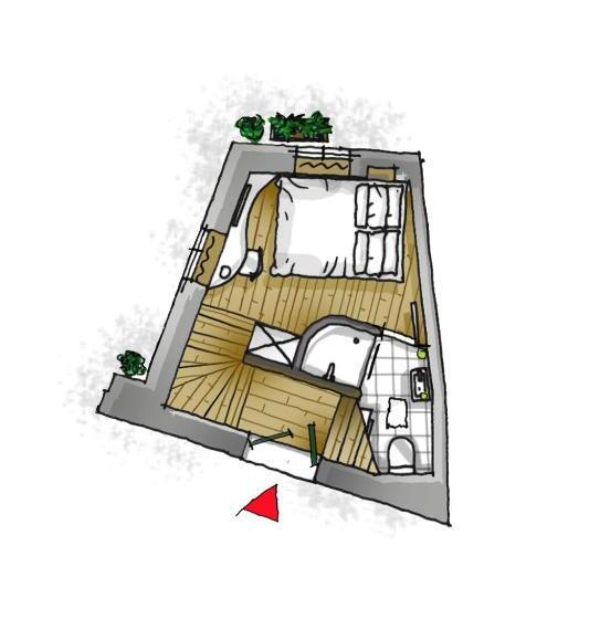 Номер Дюплекс, Divota Apartment
