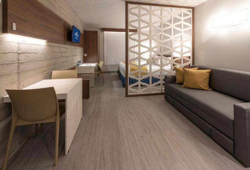 带大床的套房, Microtel Inn & Suites By Wyndham Guadalajara Sur