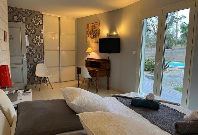 חדר דחוקס עם מיטת קינג, Chambres D Hôtes Villa Anani Cosson Alex